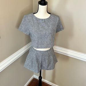 LOOKBOOK STORE SHORT SET IN GRAY SIZE 6
